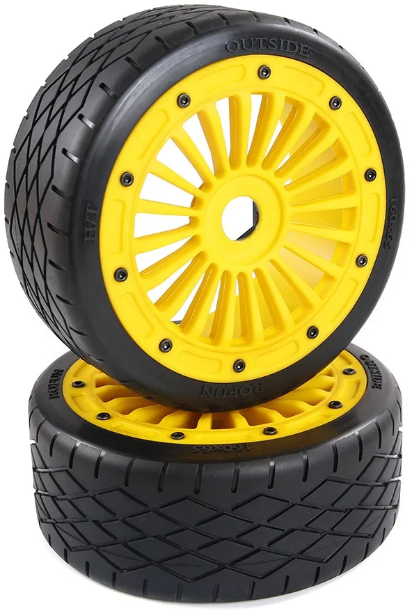 На дорожное колесо Набор с сильным нейлоновый обод для 1/5 весы Rovan ROFUN F5 MCD XS5 RR5 rc грузовик 2 шт./компл