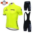 Комплект спортивной одежды STRAVA для велоспорта, дышащая мужская майка с коротким рукавом, велосипедный комбинезон, шорты, гелевая Подушка 19D, лето 2021