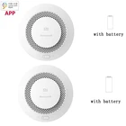 Датчик дыма Xiaomi 2 с аккумулятором, сенсор Honeywell, звуковая и визуальная сигнализация, удаленное управление через приложение для умного дома, Bluetooth