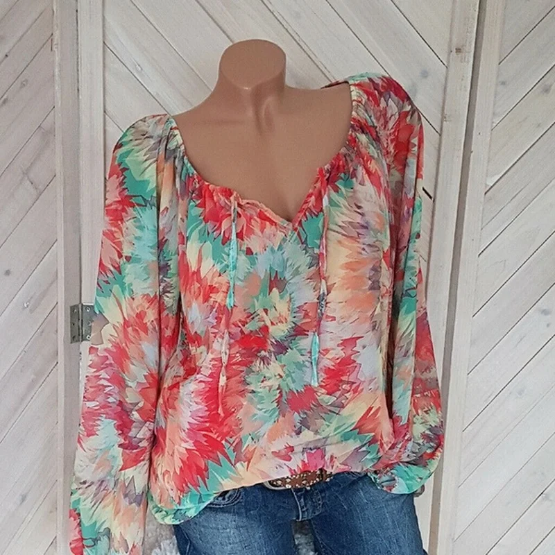 Русская модная леди Плюс размер 5XL топ женские блузки Повседневная пляжная