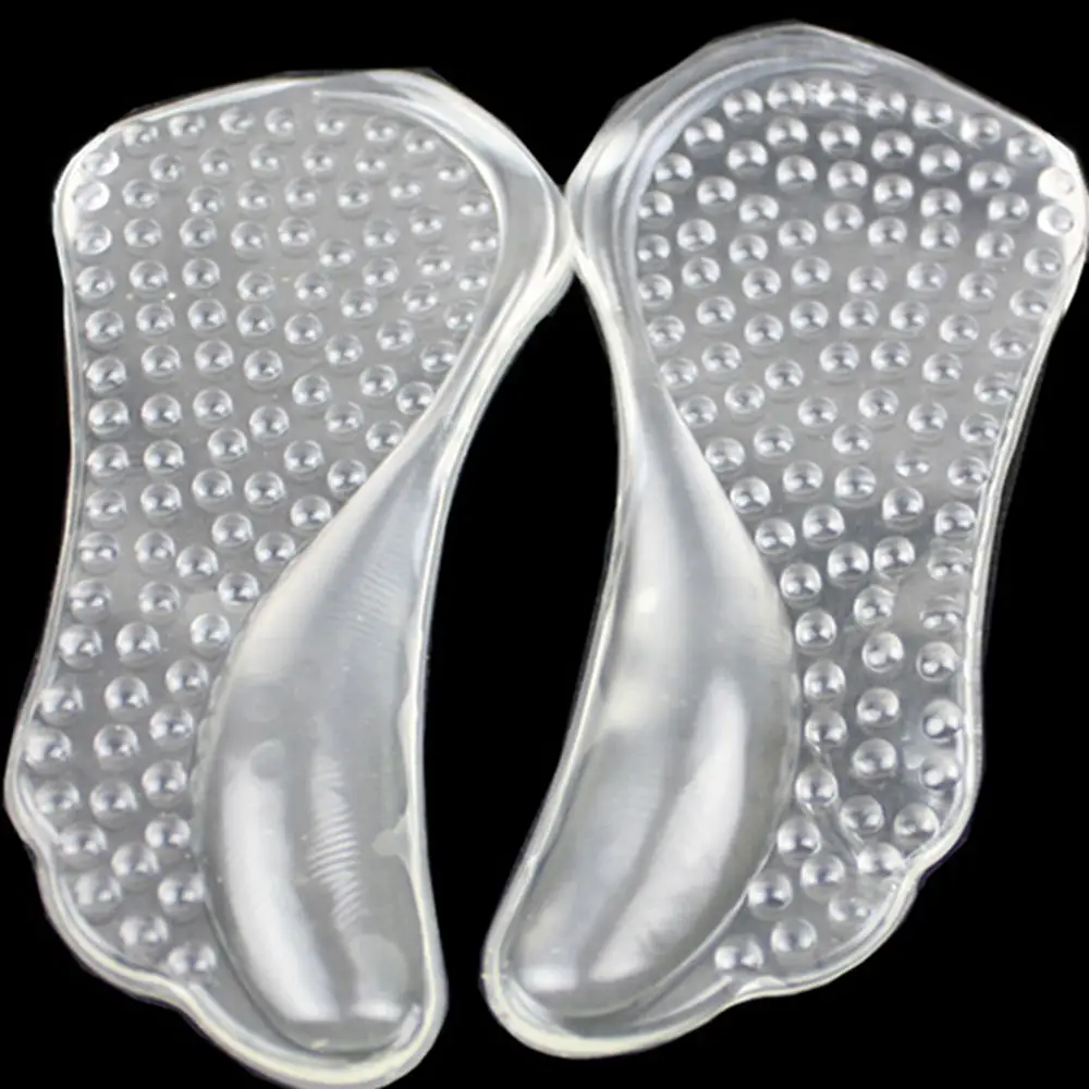 1 пара женские силиконовые стельки ортопедические супинаторы с гелевыми