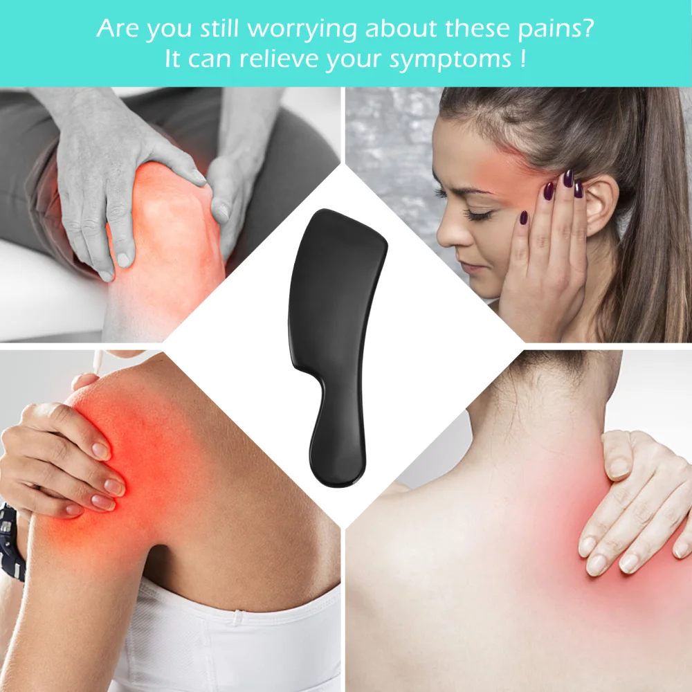 

1Pc Body Scraping Board Pain Relief Scraping Plate Tool