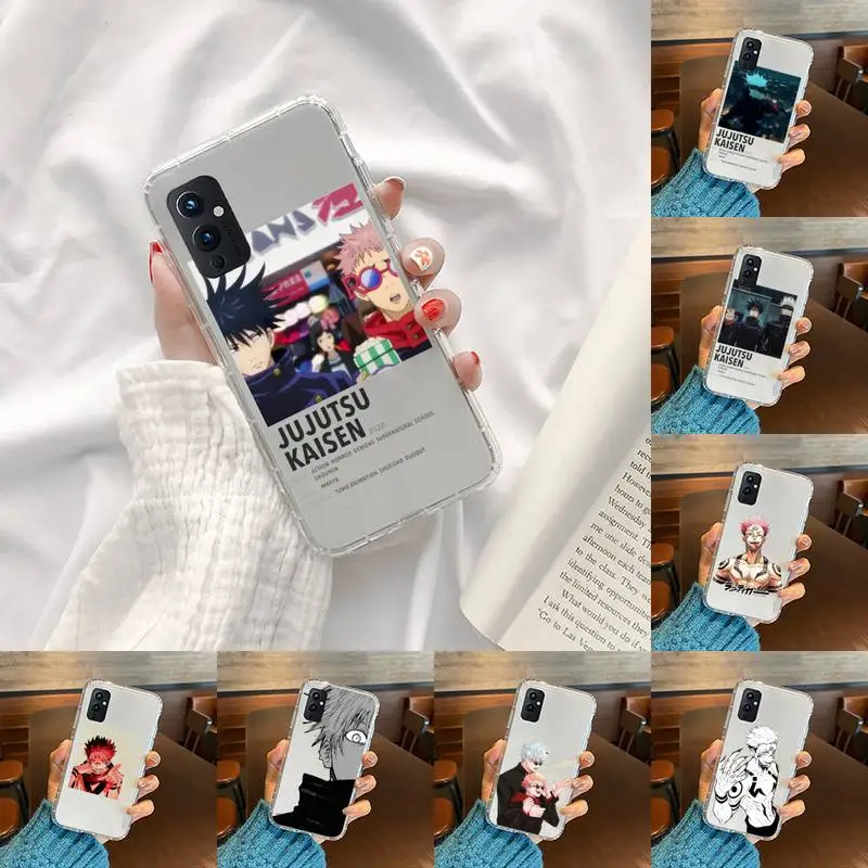 

Jujutsu Kaisen Gojo Satoru Phone Case Transparent For OnePlus 9 8 7 7t 8t Oppo find X3 X2 reno5 Vivo X60 X50 Pro MeiZu 17 16XS