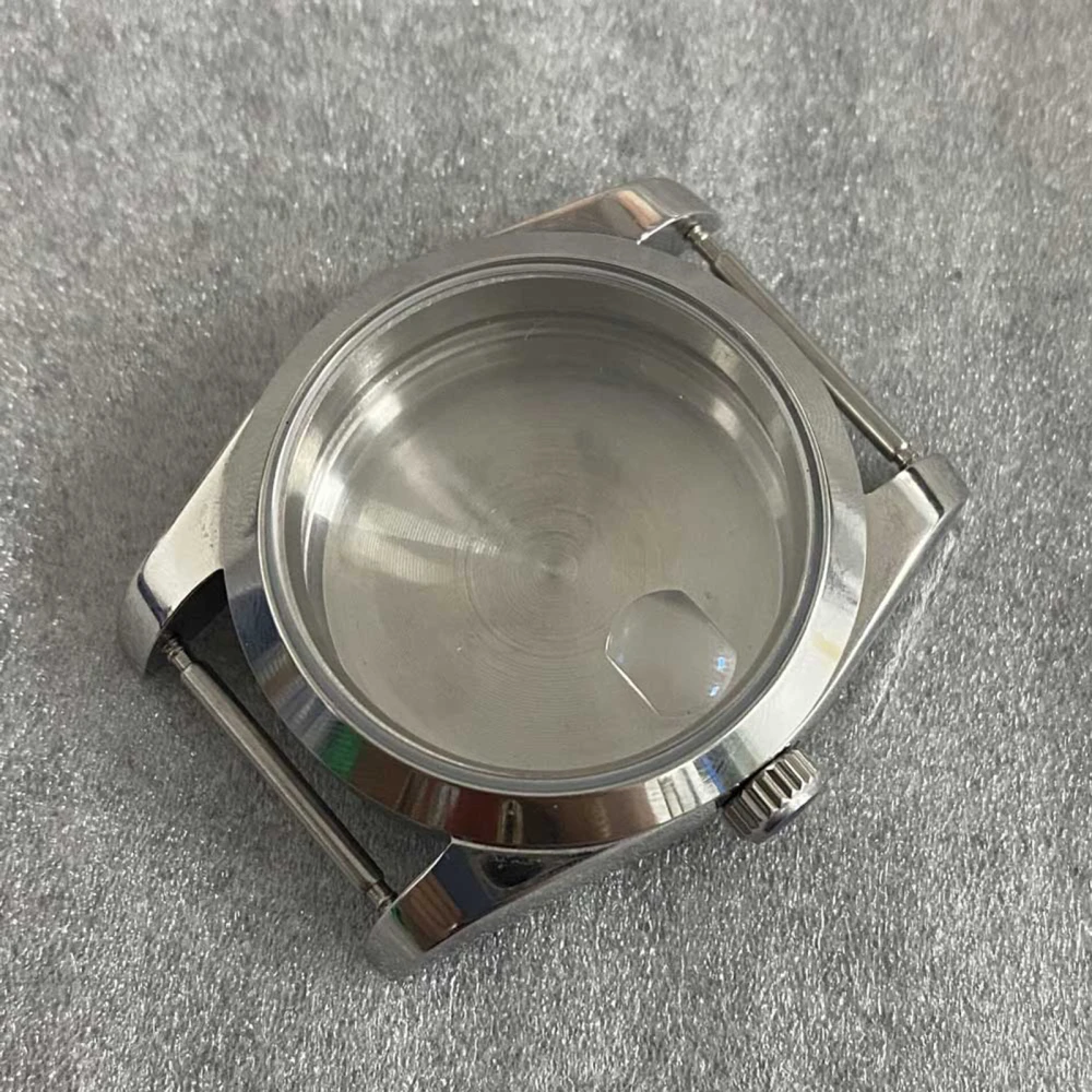 Nh35 Case 36MM Oyster Perpetual Stainless Steel Watch Case Replacement Sapphire Glass Case Kits for NH35/NH36 Modification Parts
