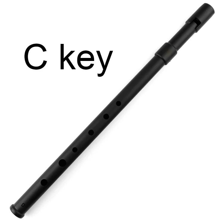 C Черная ABS пластиковая флейта C D Key Tinwhistle Ireland музыкальный инструмент электрическая настройка ирландская флейта - Цвет: C