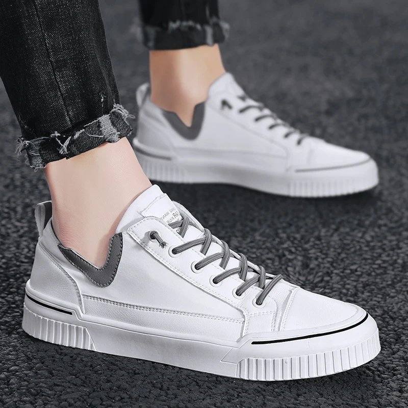 

Sapato Casual Summer Casual Shoes Zapatos Casuales Para Hombre White Men Board Sneakers Sneaker For Fashionable Sports Leather