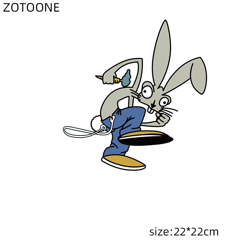 ZOTOONE милый медведь патчи для детей Утюг на наклейки кроликов одежды передачи