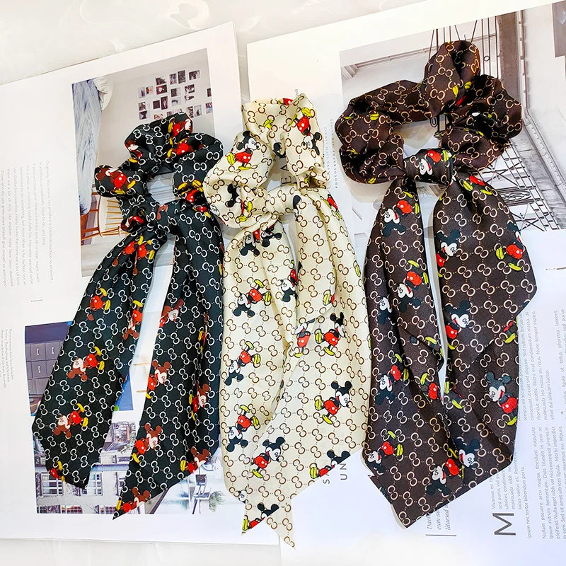 Disney девушка Микки и Минни Маус Мышь кишки волос канатная Резиновая лента для круг