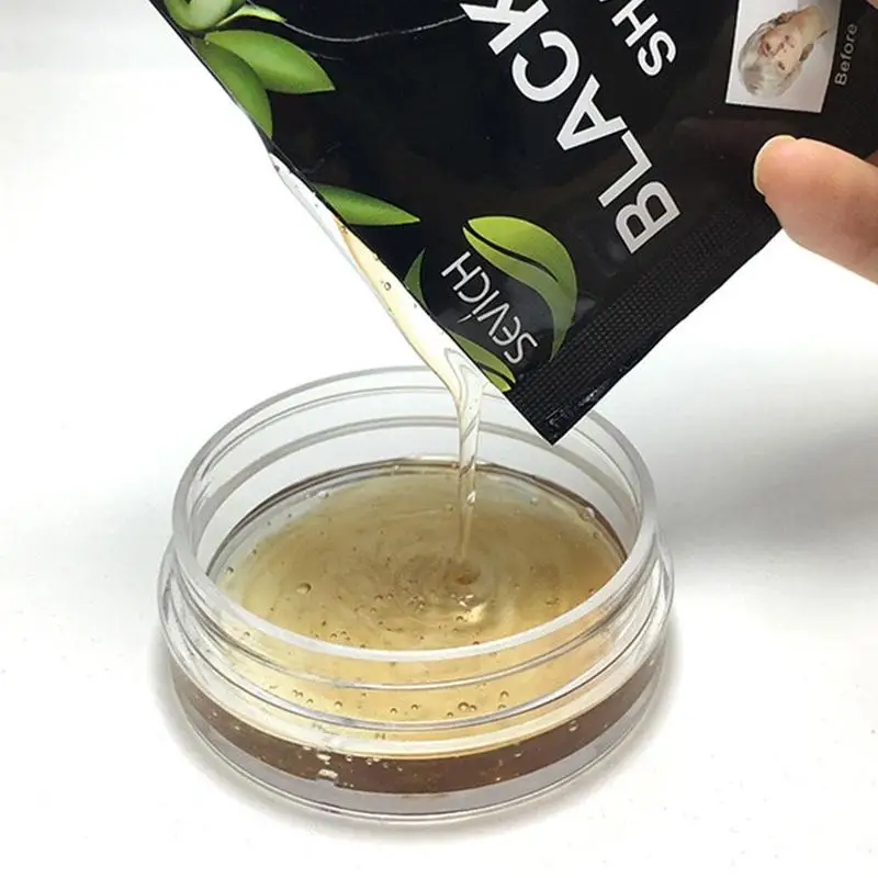 5 шт./лот всего минут серый цвет волос станет краской для черных затемнение и