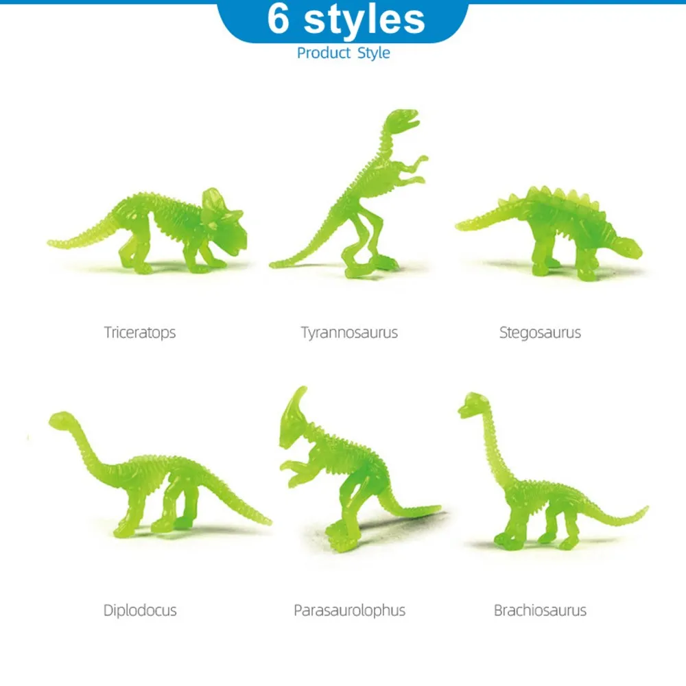 Светящийся каркас динозавра игрушки для детей Обучающие модель динозавра|Юный