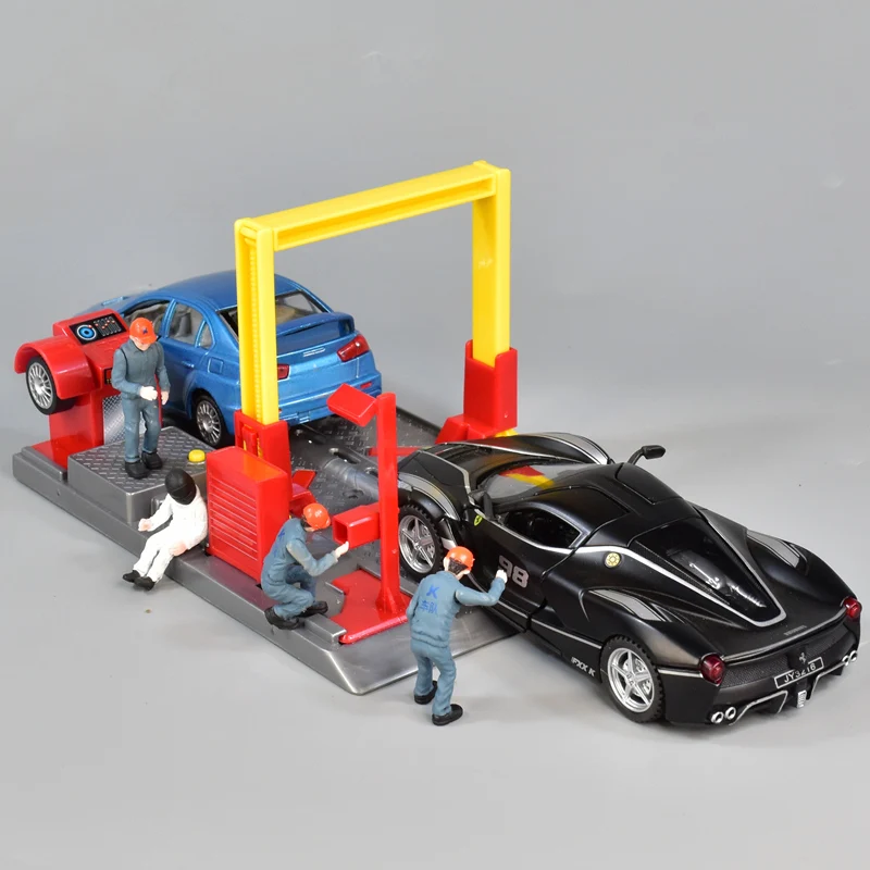 Новая станция для ремонта гоночного автомобиля в масштабе 1:32 игрушечный набор