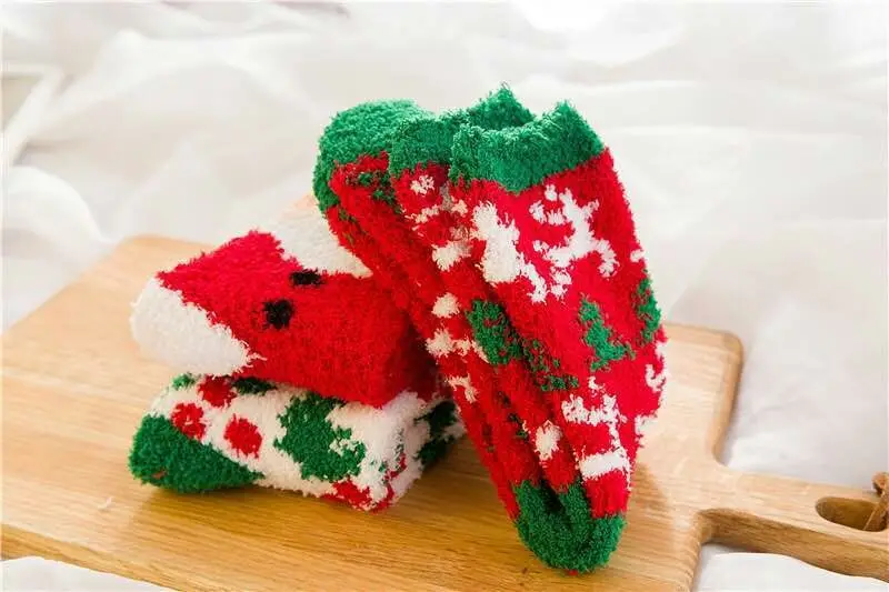 Новинка 2020 рождественские носки на осень и зиму модные мягкие толстые теплые