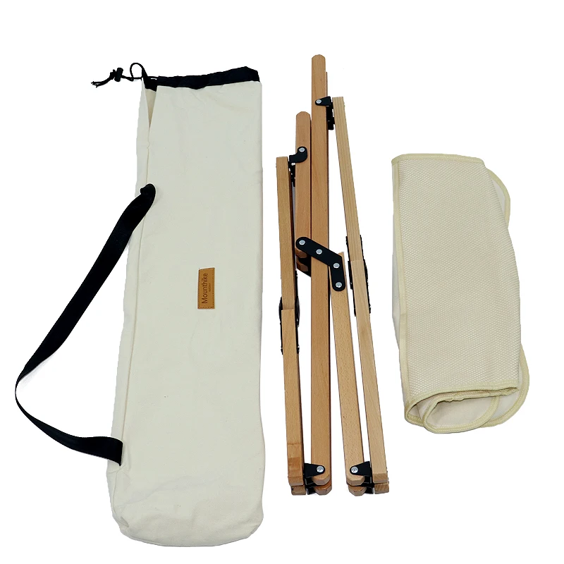 

Outdoor Folding Wooden Chair, Canvas Thick Solid Wood Butterfly Chair, Camping Chair with Storage Bag/Can Bear 330 Lb Weight