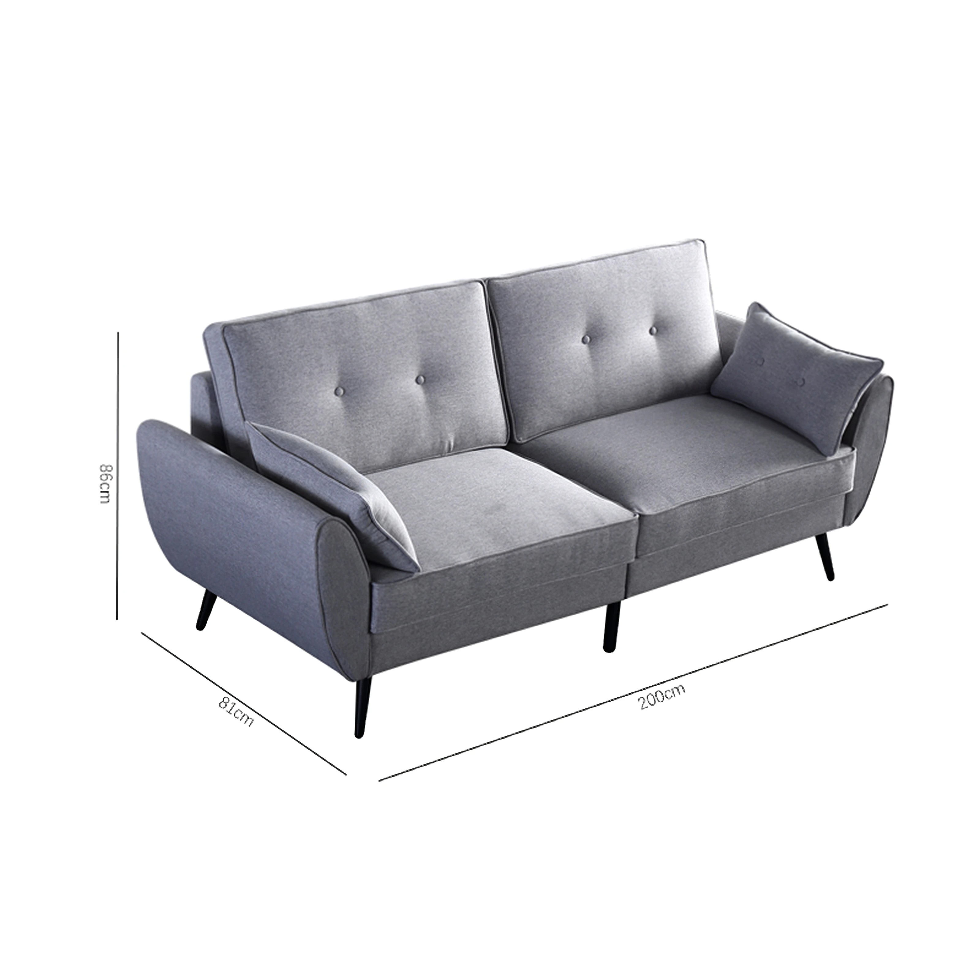 

Living room sofa Simple and stylish solid wood frame three seat sofa Furniture for home sofa bed