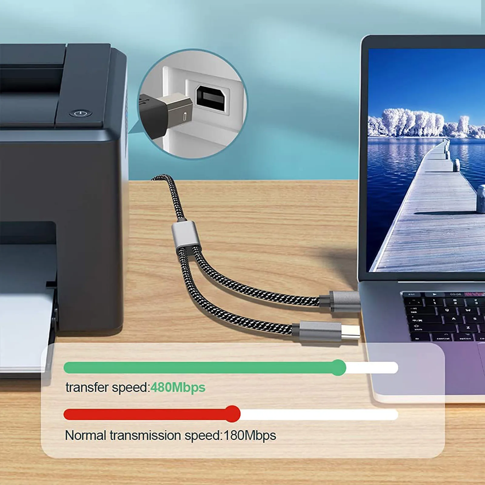 1 шт. Практичный Прочный телефонный кабель средней длины OTG для MIDI-контроллера