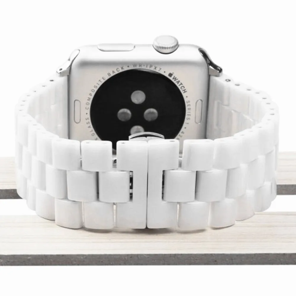 Ремешок керамический для apple watch 1 2 3 4 5 браслет мужчин и женщин 38 мм 42 40 44 | Наручные