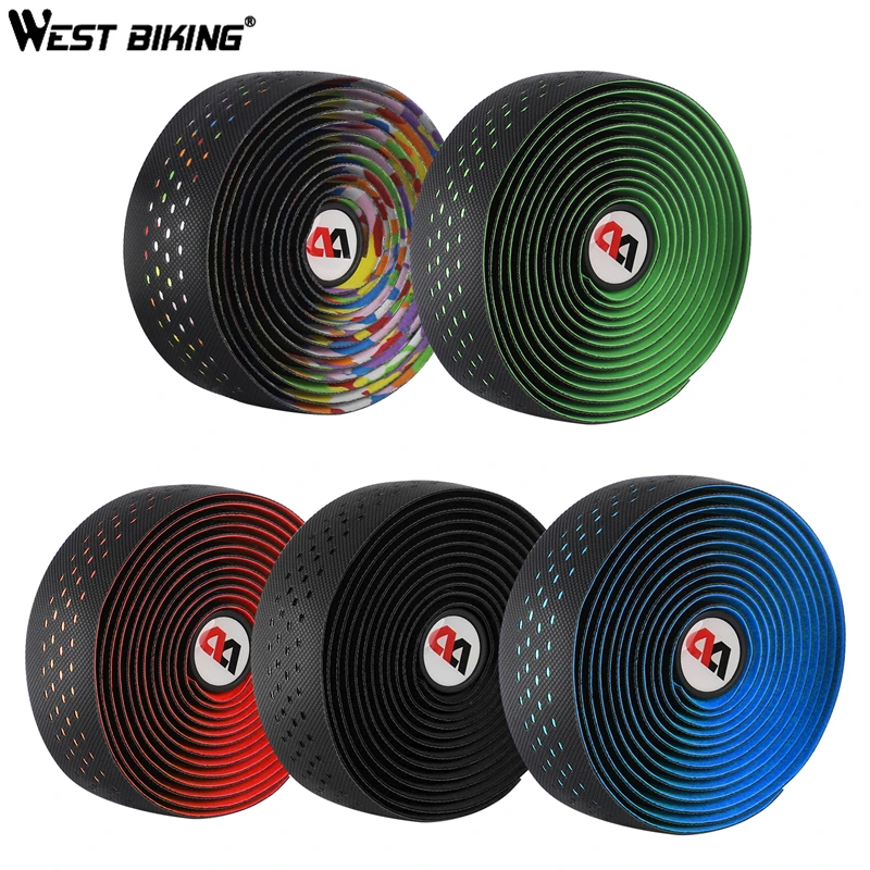 West biking дорожные велосипеды мягкие EVA FoamTape рули для велосипеда лента для ремня Balck Mesh дизайн нескользящая Водонепроницаемая обмотка руля