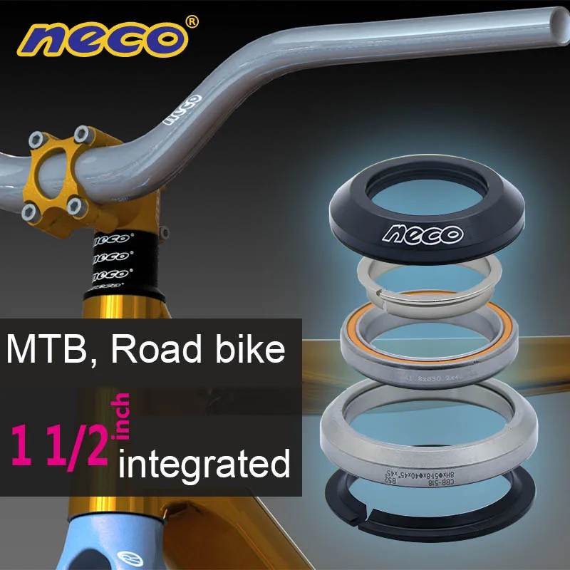 H373 NECO 41/41. 8/42/52/51,8 мм MTB велосипед Велоспорт велосипед из углеродного волокна Безрезьбовой Гарнитура 1,5/1-1/8 вынос руля