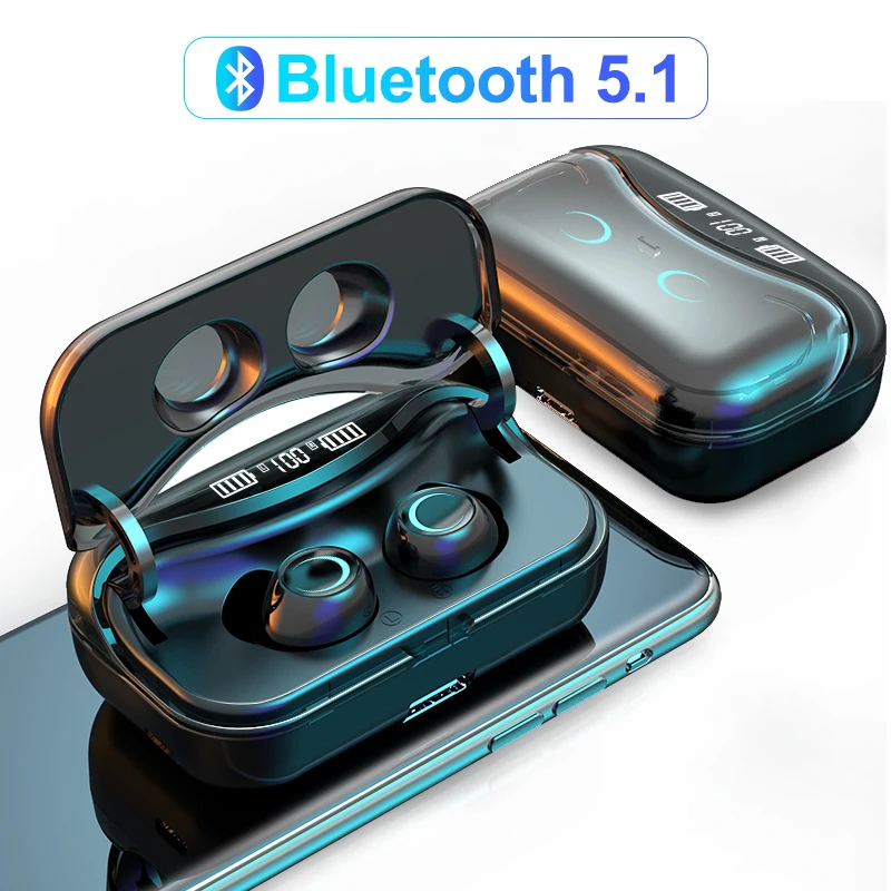 G08 Bluetooth 5 1 наушники с сенсорным управлением беспроводные HiFi IPX7 водонепроницаемые