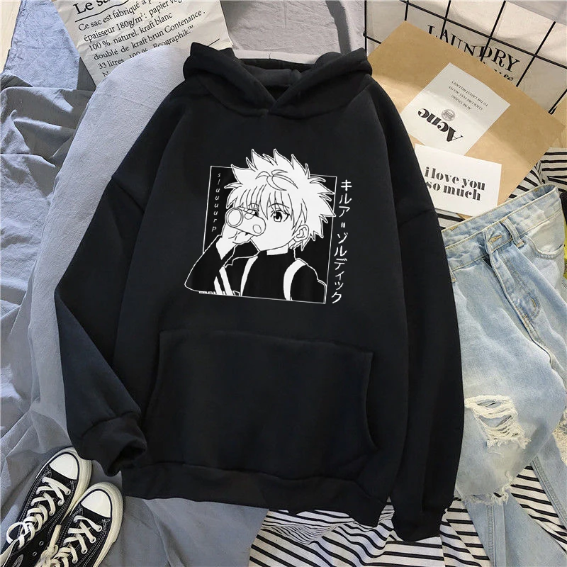 Милые толстовки Hunter X Свитшот Killua Zoldyck Аниме Манга свободная толстовка с