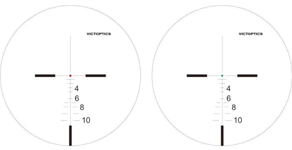 Victoptics 1-4x24 компактный дополнительный светильник FFP 1/2 MOA оптические прицелы охотничьи прицелы с красной зеленой подсветкой 30 мм для воздушного пистолета