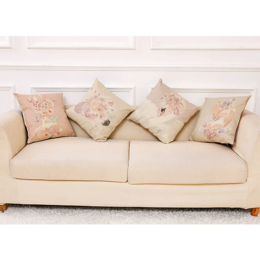 

Art Cute Animals Home Decoration Living Room Sofa Home Pillowcases Throw Cushion Pillow Living Room pillow cover 45x45cm