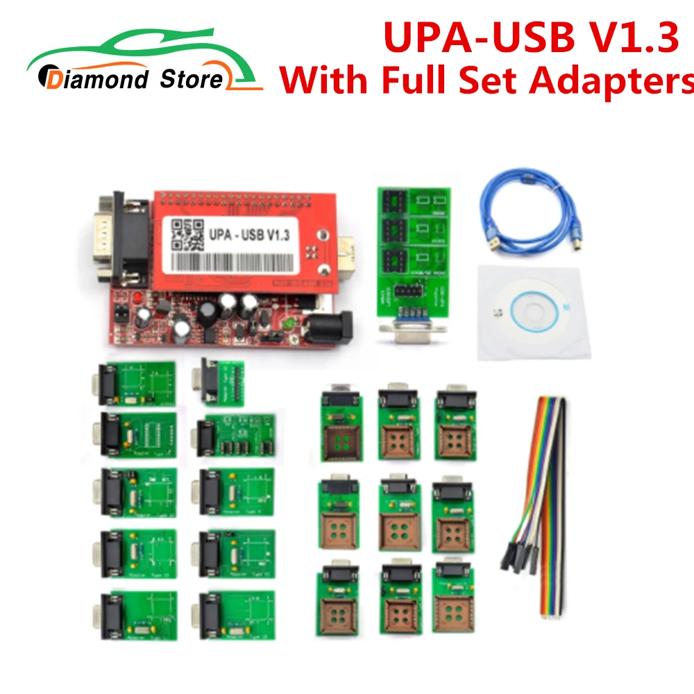 USB программатор UPA V1.3 с полным адаптером устройство для настройки микросхем ECU