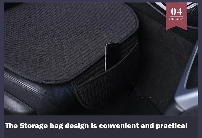 

Large Size Flax Car Seat Cover Protector Linen Front Seat Back Cushion Pad Mat with Backrest Hat for Auto Interior Truck Suv Van