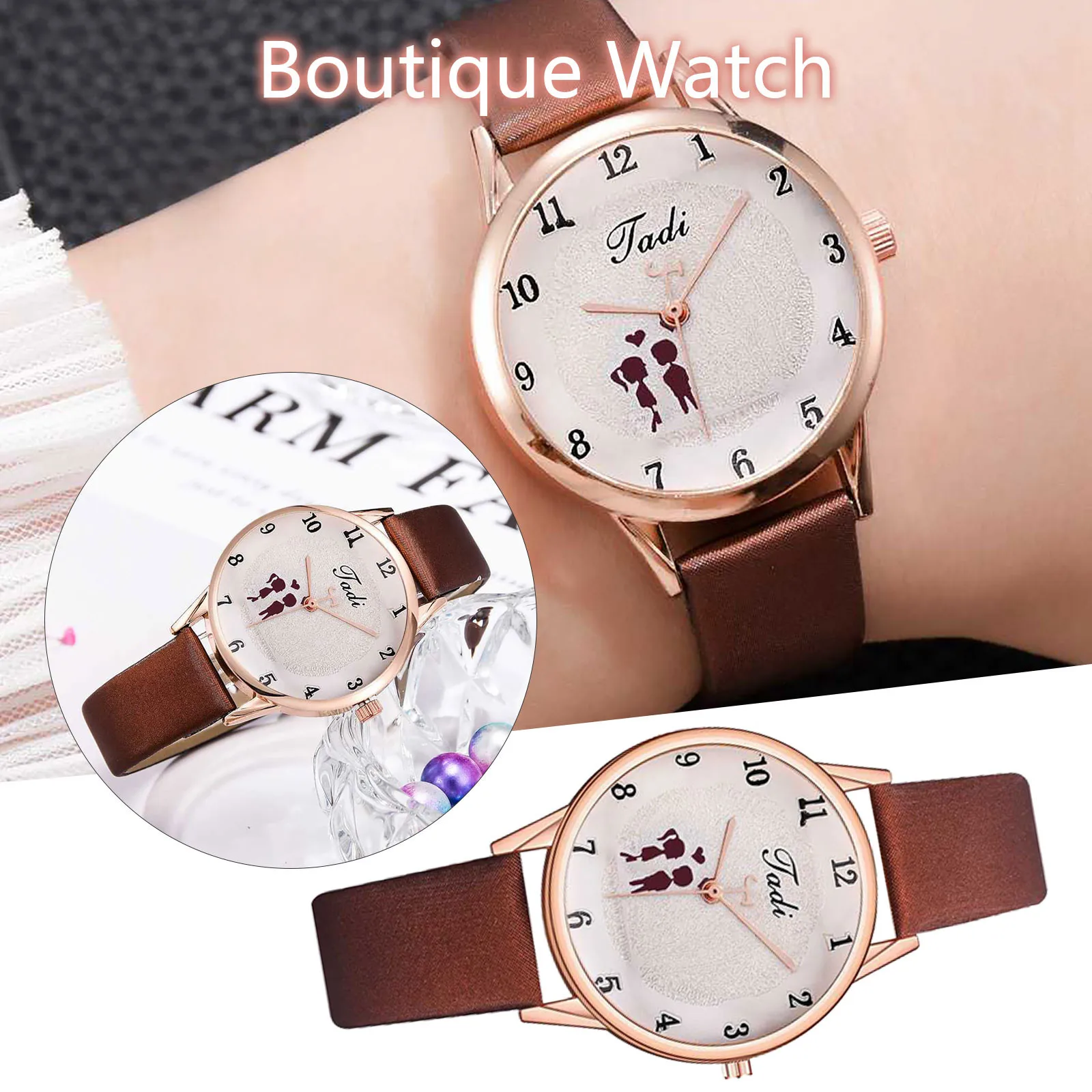 

Simple Arabic Numerals Quartz Watch Leather Strap Casual Wristwatch Watches for women 2021 Fashion Zegarek Damski Drop Shipping