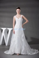 real photos 2020 new custom robe church small train mother of bride lace off shoulder cap sleeve bespoke wedding dresses