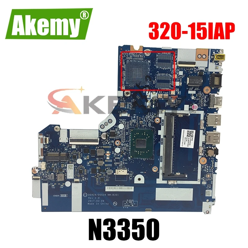 

Материнская плата для ноутбука LENOVO Ideapad 320-15IAP N3350 материнская плата NM-B301 5B20P20644 DDR3