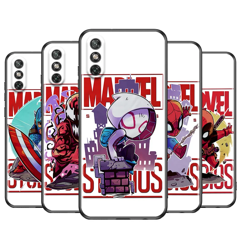 

Printed Cute Marvel Hero For Huawei Y9S Y8S Y6S Y9A Y7A Y8P Y7P Y5P Y6P Y7 Y6 Y5 Pro Prime 2020 2019 Black Soft Phone Case