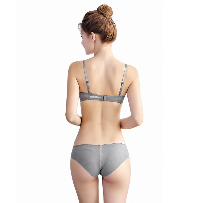 Roseheart Новое Женское модное серое платье сексуальное женское белье Комплекты Пуш