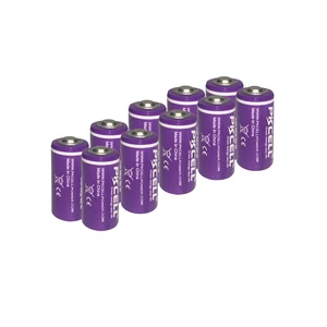 15Pieces 1/2 AA 3.6V Battery ER14250 14250 1200mAh Lithium Batteries Li-SOCl2 Non-rechargeable Battery Replace Saft 14250