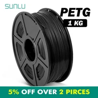 sunlu petg filament for 3d printer 1 75mm%c2%b10 02mm good toughness 1kg with spool consumable material stock recover in france
