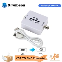 grwibeou bnc to vga video converter box composite vga to bnc adapter conversor digital switcher convertor box for hdtv monitor