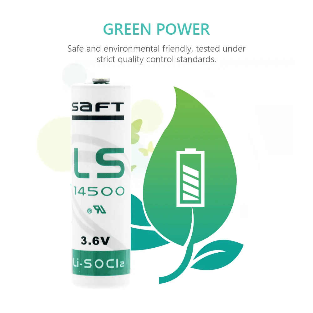 14500 Li Ion 100% оригинал 2000mAh SOCl2 aa литиевая батарея 3 6 V светодиодный фонарик ER14505 для PLC