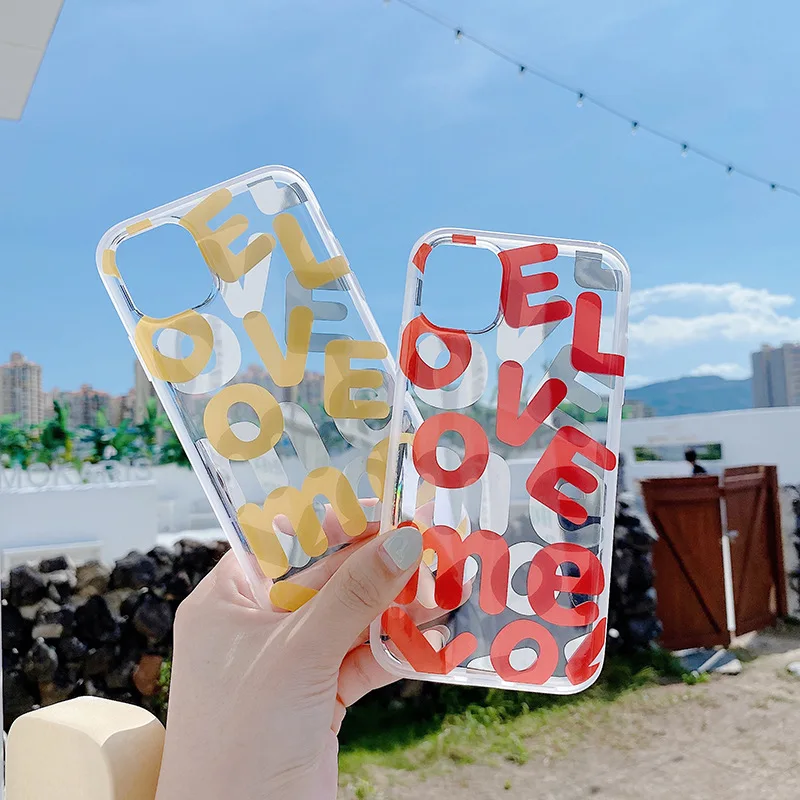 

Luxury Plating Silver Love Clear Case For iPhone 11 Pro Max XR X 8 7 Plus XS SE 2020 Soft TPU Cover for Huawei P20 P30 Pro Case