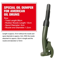 flexible metal pouring spout with sealing rubber gaske fuel nozzel for 51020l gerry jerry cans deep green