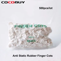 500pcs disposable anti static rubber latex finger cots eyebrow extension gloves practical off eyelash extension tool accessories