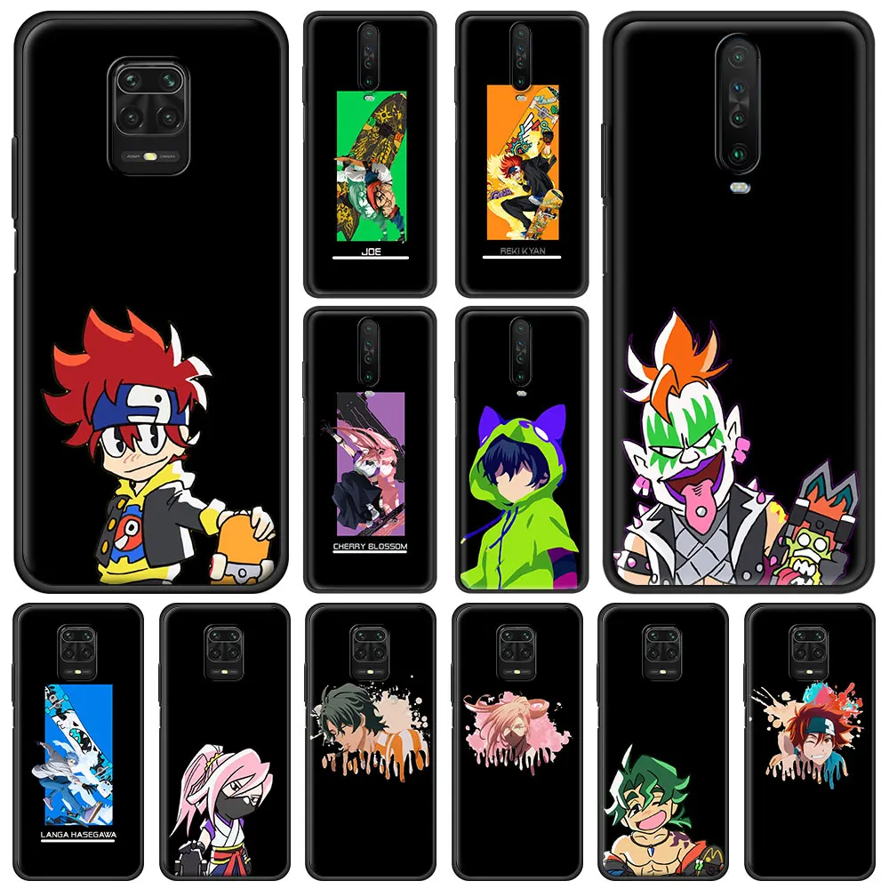 

SK8 The Infinity Anime Phone Case For Xiaomi Redmi Note 9S 9 8 10 Pro 7 8T 9C 9A 8A K40 Soft Silicone Black Cover Luxury Couqe
