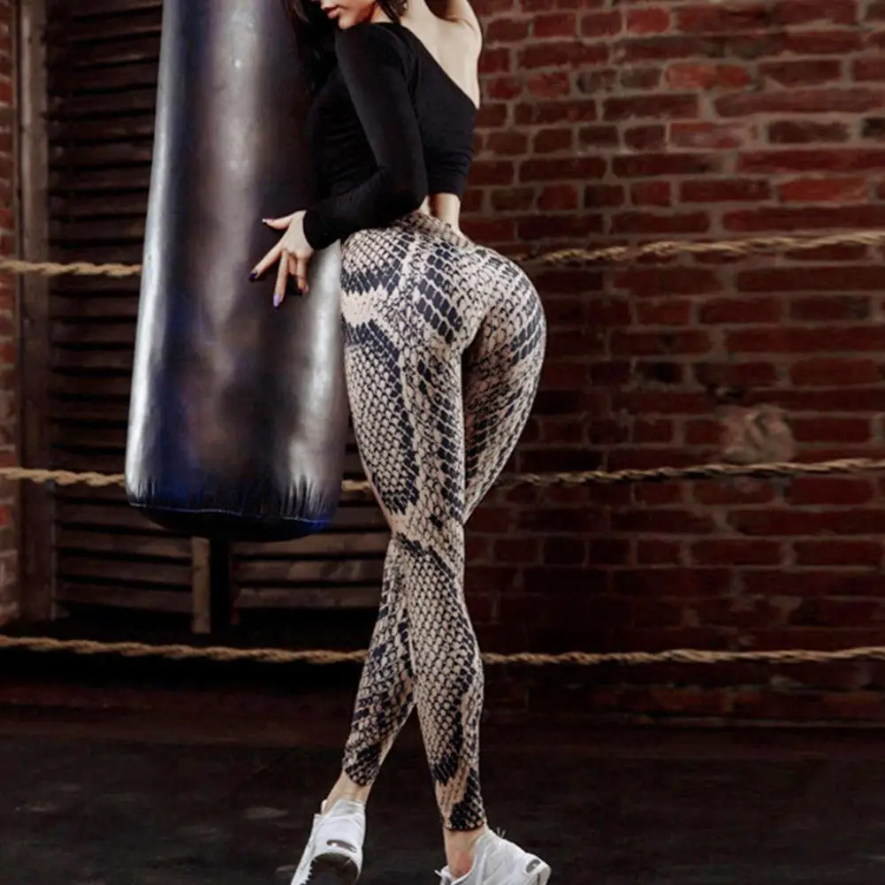 

Fashion Summer Yoga Pants Women Polyester Hip Lifting Printing Leggings Ladies Slim Fit Skinny Ventilation Sports Pencil Pants
