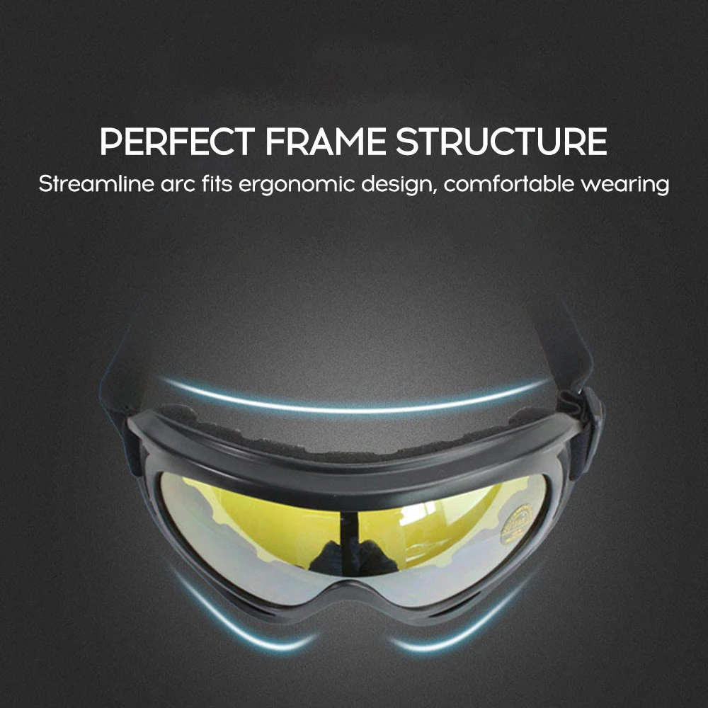 

Motorcycle Protective Safety Outdoor Glasses X400 Windproof Sand Riding Sports Glasses Protective Ski Goggles Anti Dust Goggles