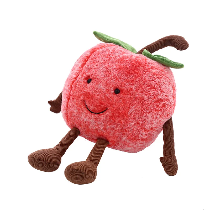 Cherry Новые фрукты овощи серии клубника брокколи банан арбуз вишня банан Гриб Мягкие плюшевые куклы игрушки для детей - Цвет: Cherry