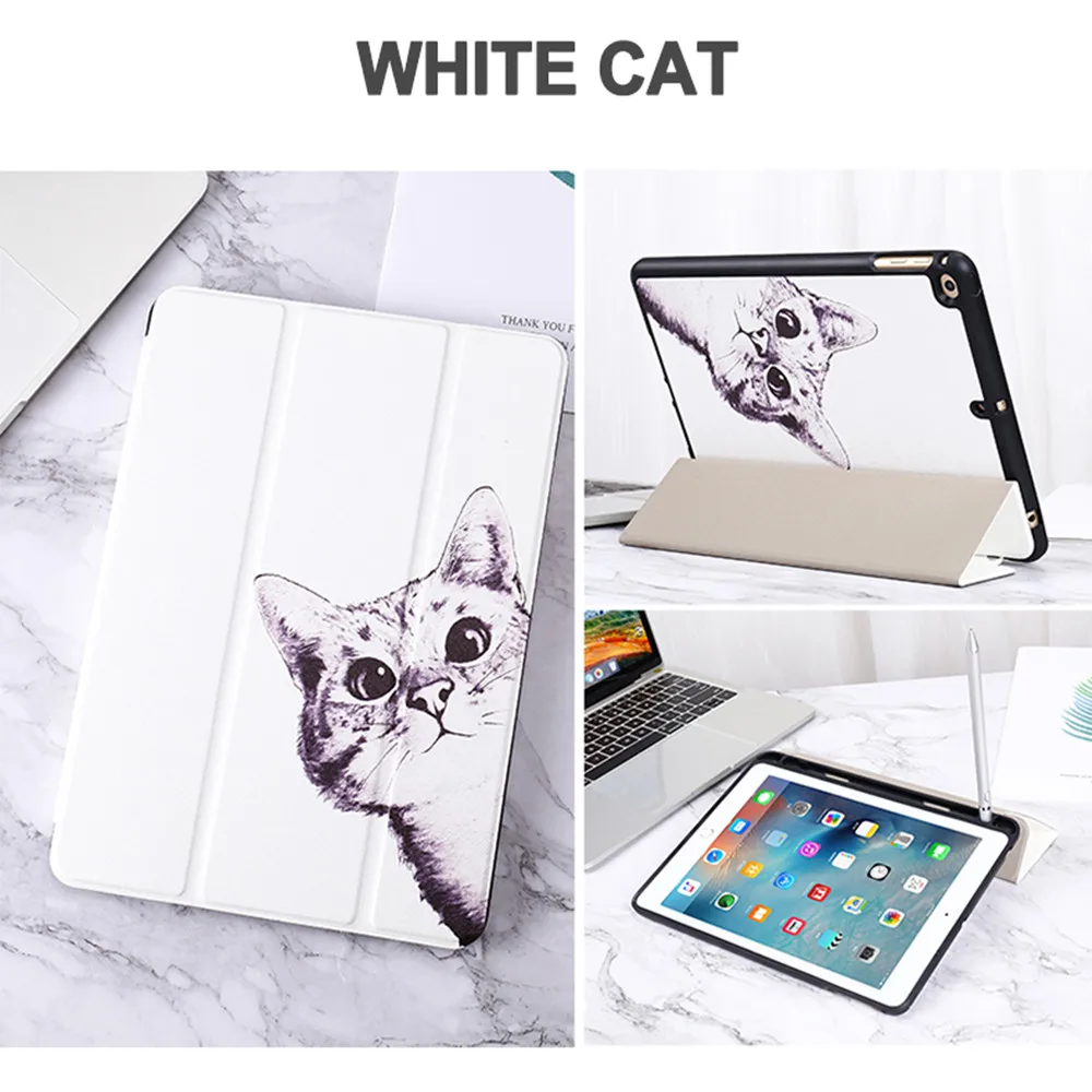 Защитный чехол iPadmini5 со слотом для ручки iPad5/6 Air1/Air2/Air3 защитный с вставкой