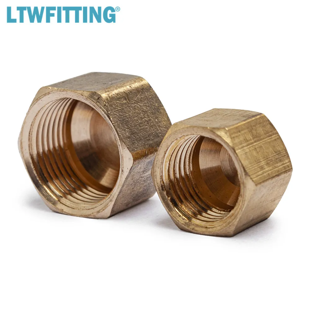 LTWFITTING Value Pack латунная 1/4 &quotкомпрессионная крышка и 3/8&quot компрессионная запорного