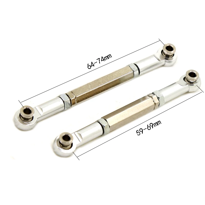 

for WPL C14 C24 B24 B14 MN D90 D91 MN-90 MN-91 RC Car Upgrade Parts Metal Pull Rod Tie Rod