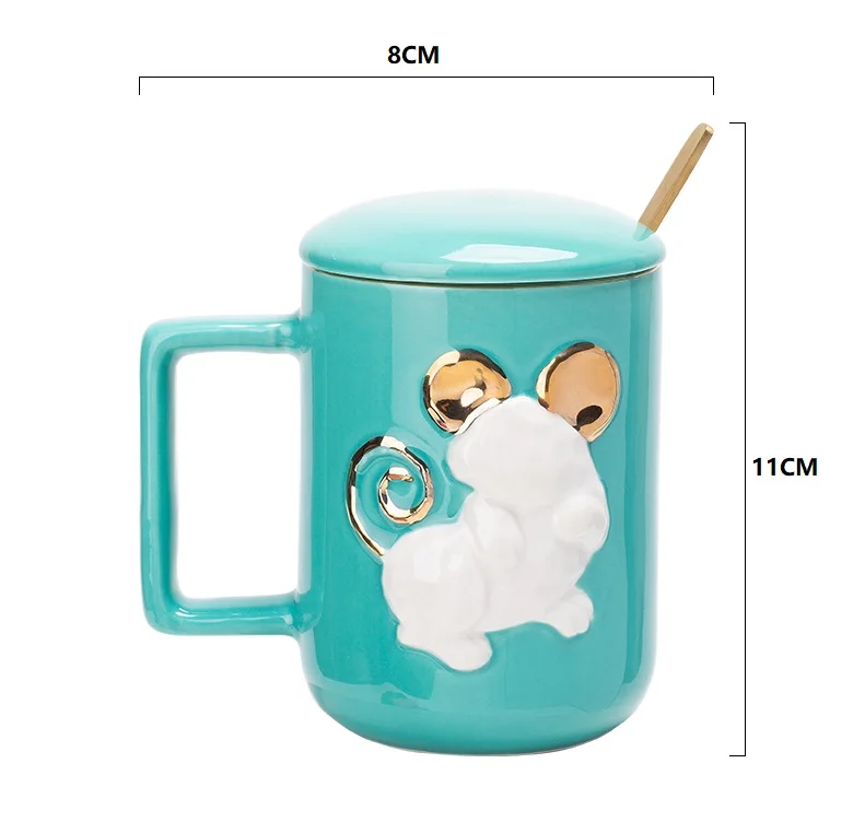 Кружки для чая и кофе EWAYS 450 мл креативные кружки кошек собак в североевропейском