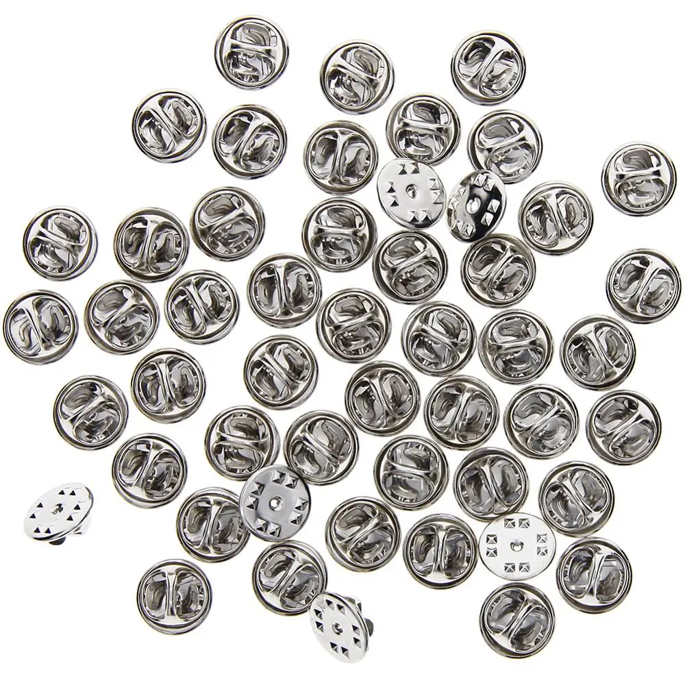 50 шт. зажим для галстука ногтей булавка лацкана застежка рассеиватель сжатия