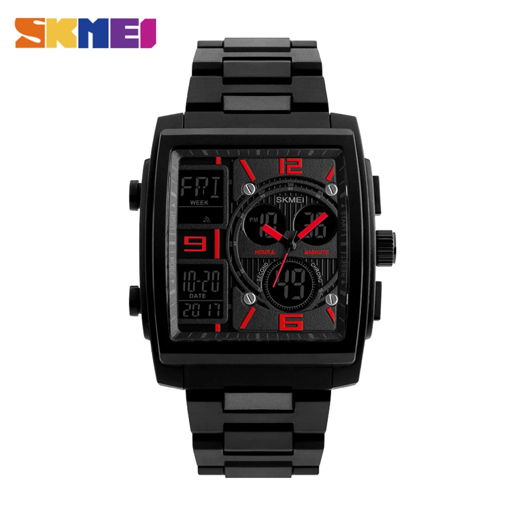 

SKMEI Men Fashion Watches Count Down Chronograph Alarm Sport Watch Watwrproof EL Light Digital Wristwatches Relogio Masculino